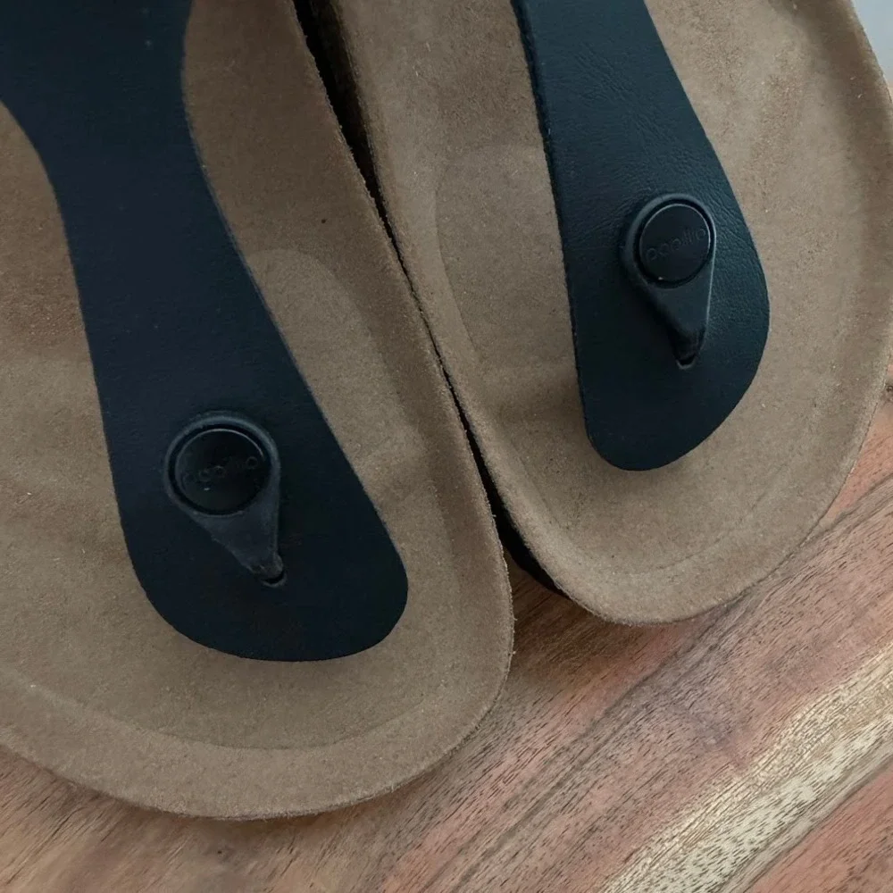 Birkenstock Papillio Gizeh‎ Platform EU 41 Mens 8 Womens 10 Vegan Black Sandals